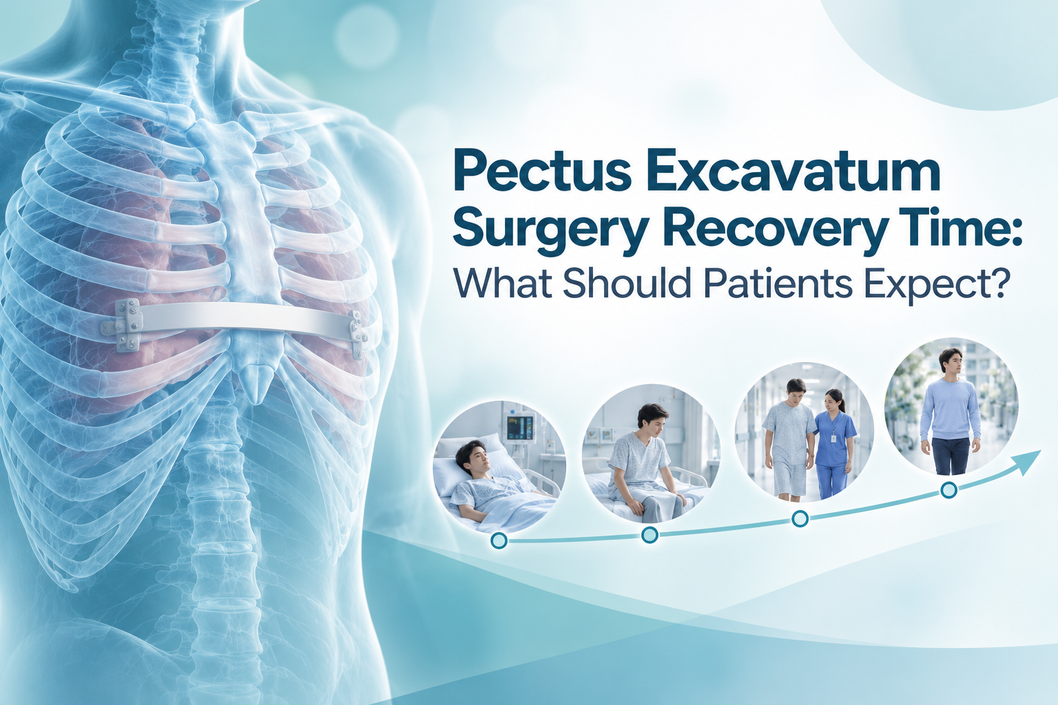 Pectus excavatum surgery recovery stages